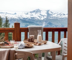 Appartement 6 personnes - 2 chambres - Vue montagne - Balcon | Terrasse/patio