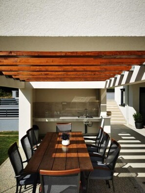 Apartment (Villa Esse - heated pool & seaview - ) | Terrace/patio - Villa Esse - Heated Pool & Seaview - A3 (Baska Voda)