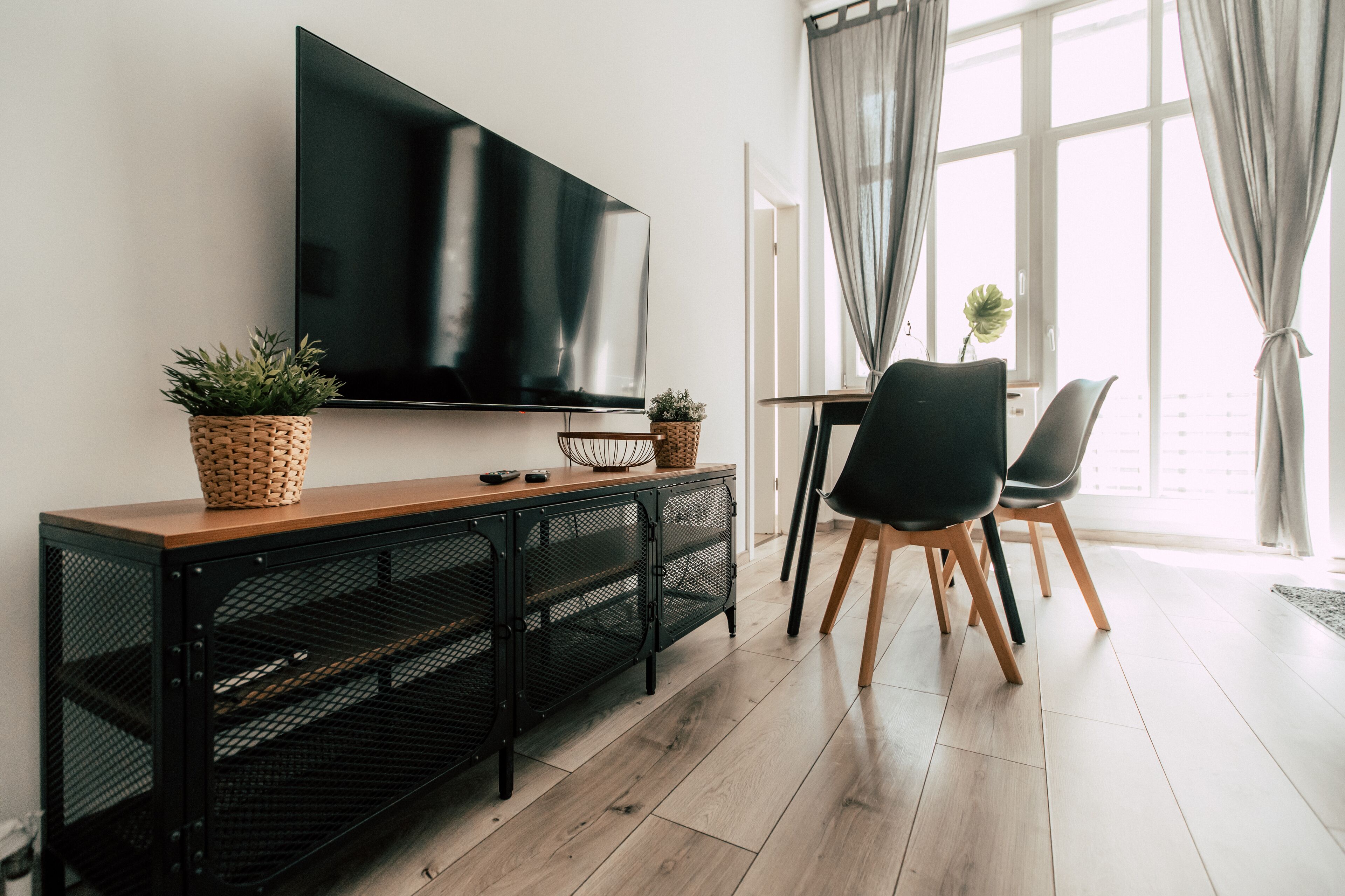 *Industrial* Studio mit Küche und Balkon | Fernseher