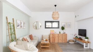 Apartment, 2 Bedrooms, 2 Bathrooms | Living area - Modern & Design by FeelHome (Tel Aviv)