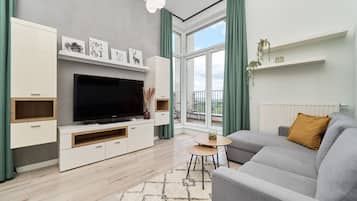 Appartement, 1 chambre, balcon | Salle de séjour