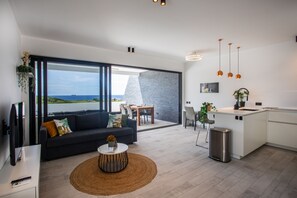 Deluxe Apartment | Living area - Blue Bay - The Reef (Sint Michiel)