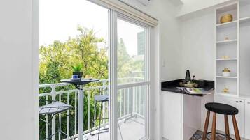 Blick von der Unterkunft