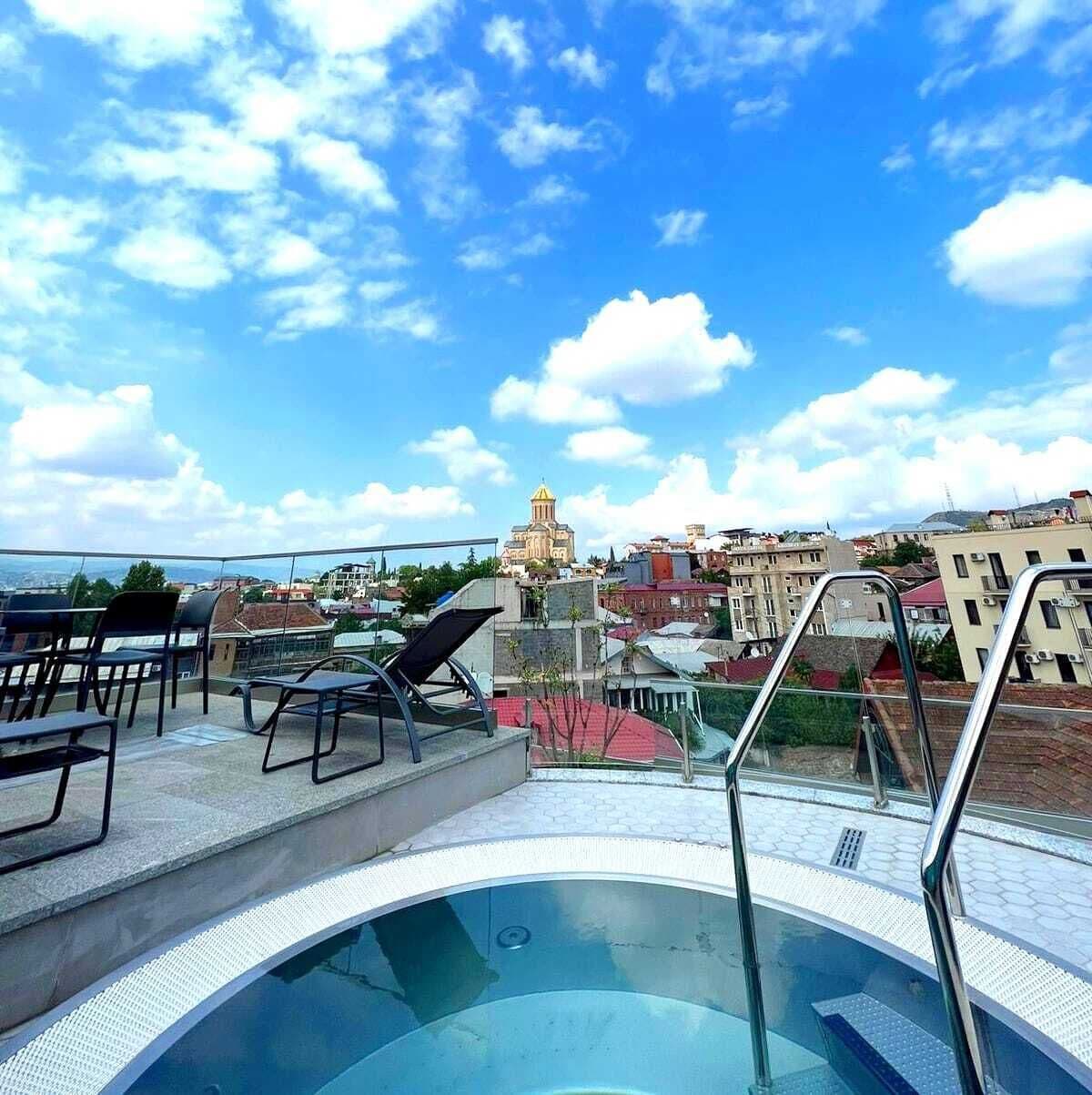 Piscina en la azotea