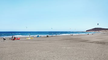 En la playa
