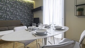 Comfort Apartment | Living area | 24-inch flat-screen TV with cable channels, TV - Italianway - The B Village New (Milan)