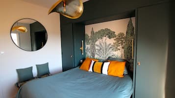 2 makuuhuonetta, silitysrauta/-lauta, Wi-Fi, vuodevaatteet