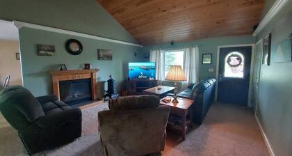 NEW for 2024, 6 person hot tub. Spacious country home with large back yard.