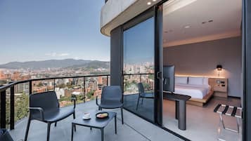 Appartamento Deluxe, terrazzo (Noir) | Vista dalla camera