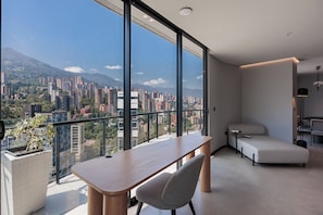 Grand Apartment | Living area | 50-inch Smart TV with digital channels, TV