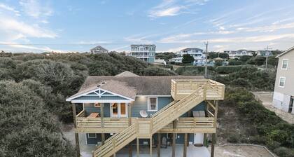 EV Charging Outer Banks Haven Walk to Beach Pet Friendly New Kitchen Outdoors