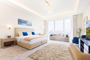 1 bedroom, free WiFi - Luxury Studio at high rise Palm Tower - 5 min from the beach (دبي)
