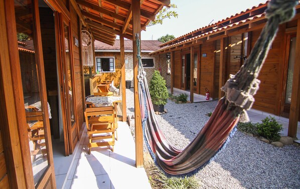 Interior entrance - Rumah Pantai cabanas de aluguel (Garopaba)