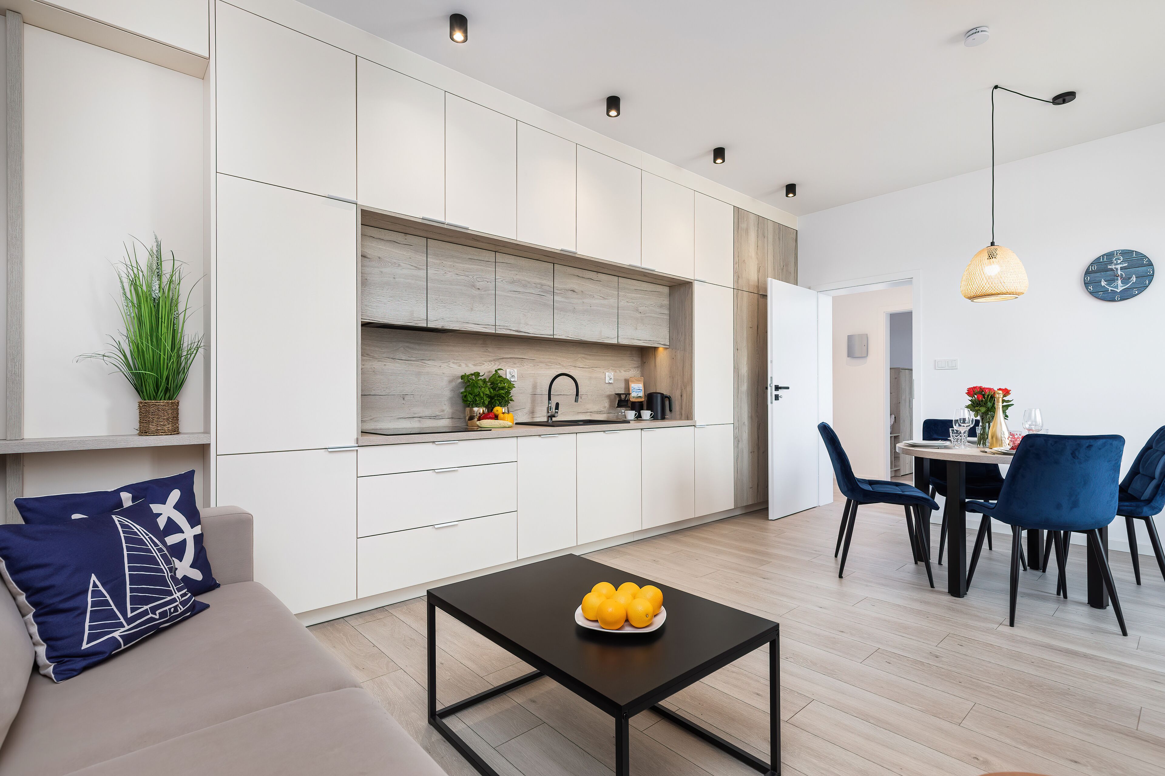 Deluxe Apartment | Living area | 55-inch LED TV with digital channels, TV