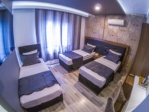 Standard Triple Room, 3 Twin Beds | Egyptian cotton sheets, premium bedding, minibar, in-room safe - NEW AKÇAABAT HOTEL (Akçaabat)