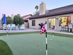 屋外ダイニングエリア