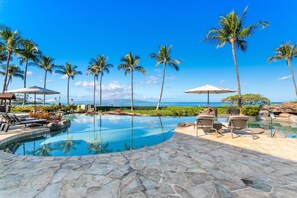 Outdoor pool, an infinity pool