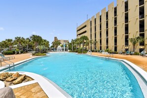 Una piscina riscaldata