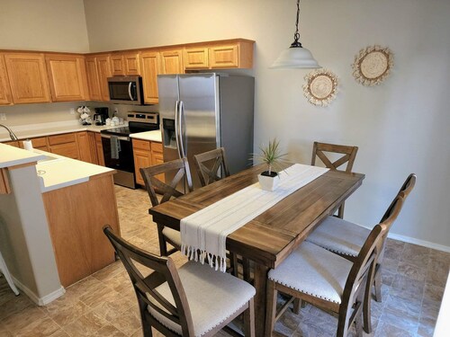 Quiet neighborhood, spacious home, near many activities.