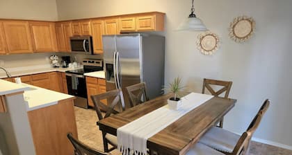 Quiet neighborhood, spacious home, near many activities.