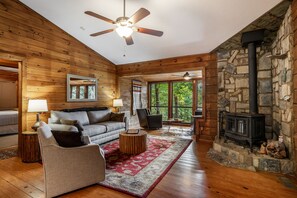 智能电视、壁炉、书