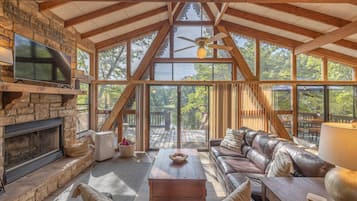 Televisio, takka, DVD-soitin