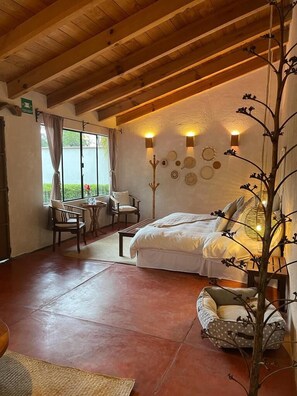 Standard Room, 1 King Bed | 1 bedroom, bed sheets - Paraje Real Malinalco (Malinalco)