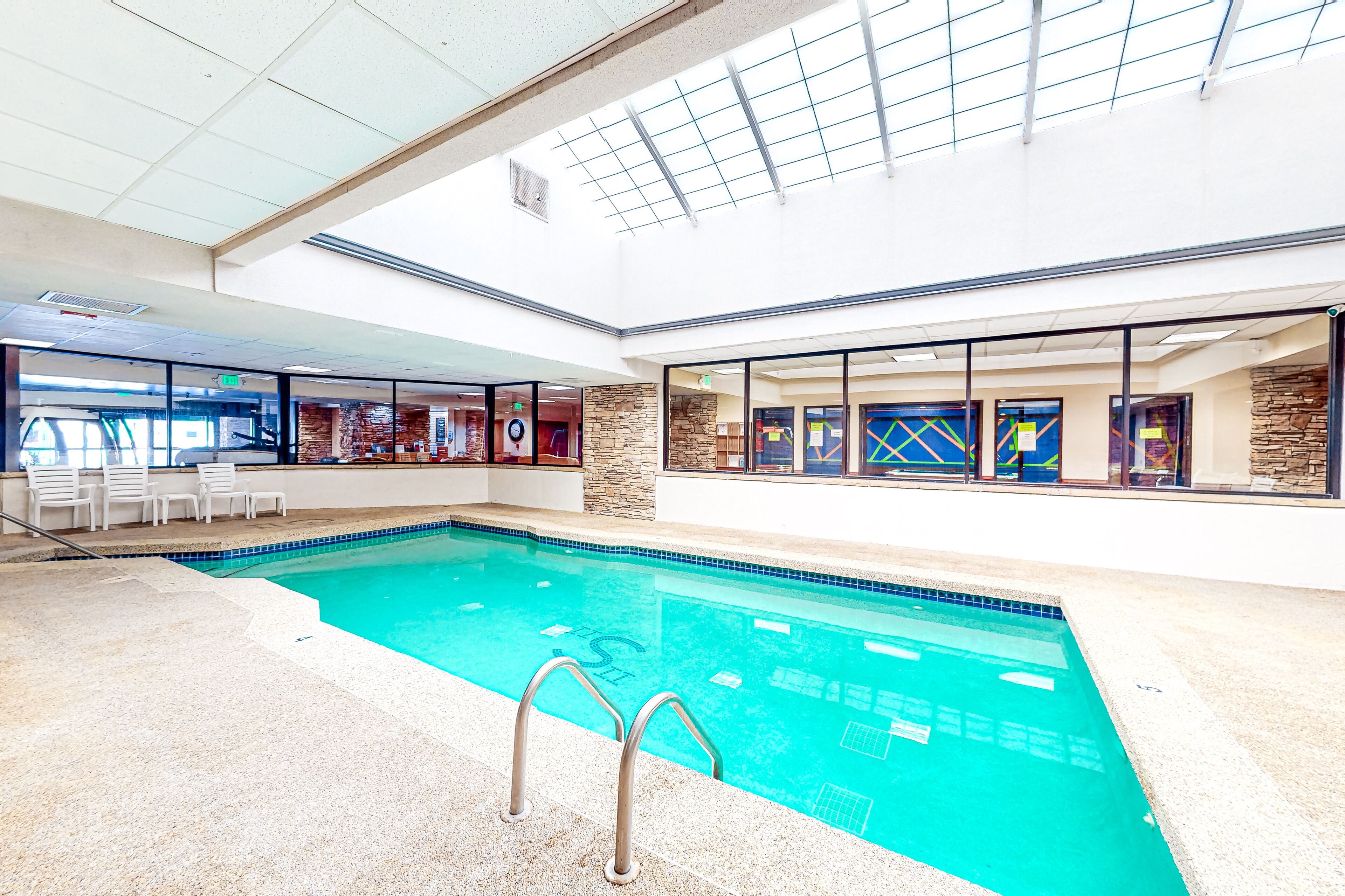 Indoor pool, a heated pool