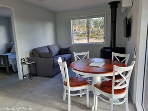 Luxury Cabin | Living area | Smart TV, fireplace