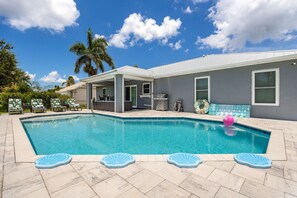 A heated pool