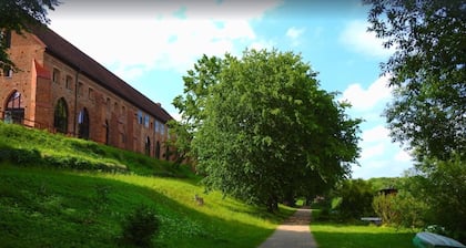 'Haus Hilde Zarrentin' on Lake Schaalsee with Private Terrace & Garden