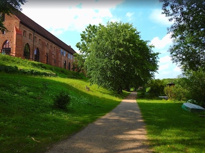 'Haus Hilde Zarrentin' on Lake Schaalsee with Private Terrace & Garden