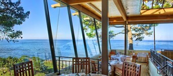 Jacuzzi and fireplace villa with ocean views of Point Lobos and dramatic sunsets