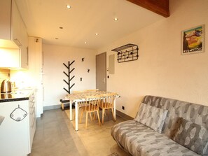 TV, DVD player - Renovated 2-Room Ski-In/Ski-Out Unit, Sleeps 6, Near Shops & Services (Les Carroz d'Arâches)