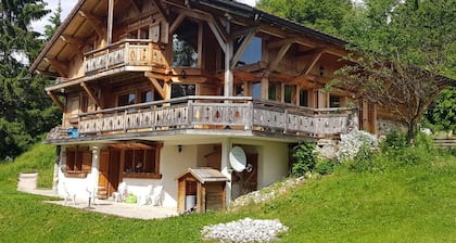 Gemütliches Chalet für 12, 1km zu den Pisten, 5 Zimmer, WiFi, Kamin, Autounterstand