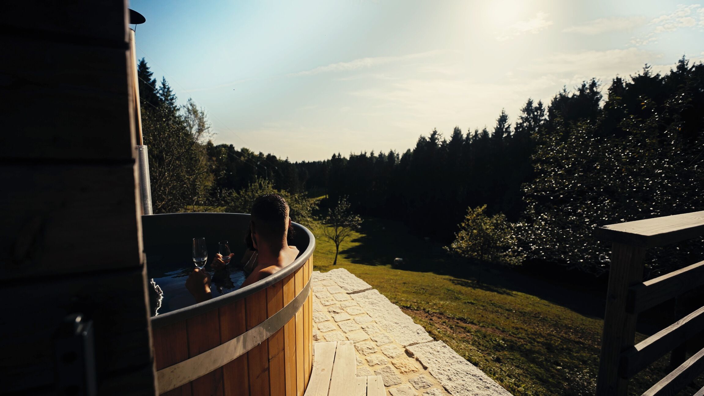 Udendørs spabad