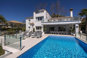 A heated pool