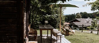 Hütte 40qm, 2 Schlafzimmer, Küche, Garten, W-lan