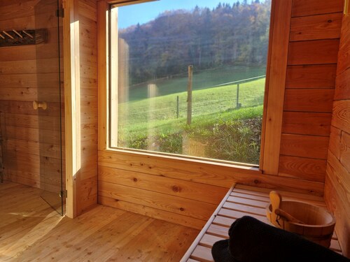 Hütte 40qm, 2 Schlafzimmer, Küche, Garten, W-lan