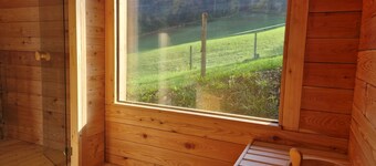 Hütte 40qm, 2 Schlafzimmer, Küche, Garten, W-lan