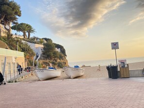 Vlak bij het strand, strandlakens
