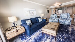 Smart TV, fireplace, offices, printers - D606 Corner Beauty, Direct View of the Beach and Pool (Panama City Beach)