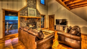 Cabin, 4 Bedrooms | Living room - Toccoa Overlook by Escape to Blue Ridge (Blue Ridge)