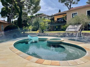 屋外プール、温水プール