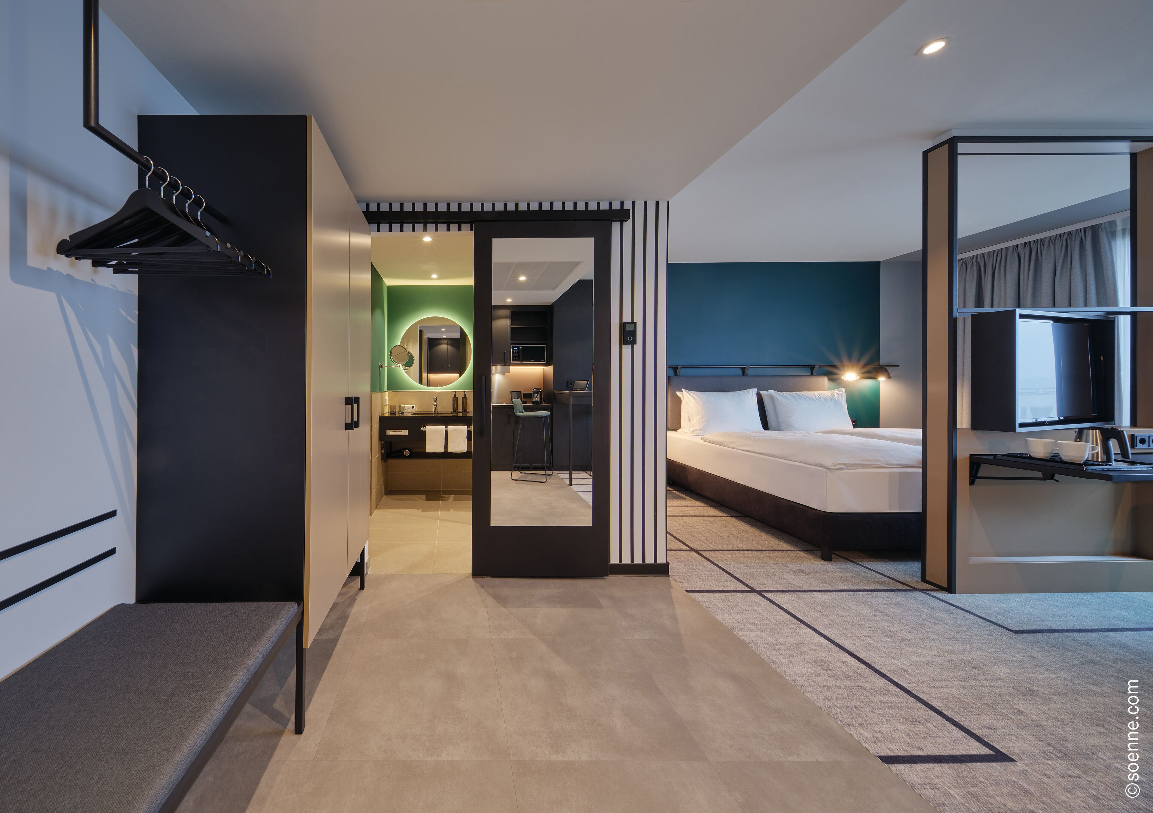 Hypo-allergenic bedding available, in-room safe, desk, laptop workspace