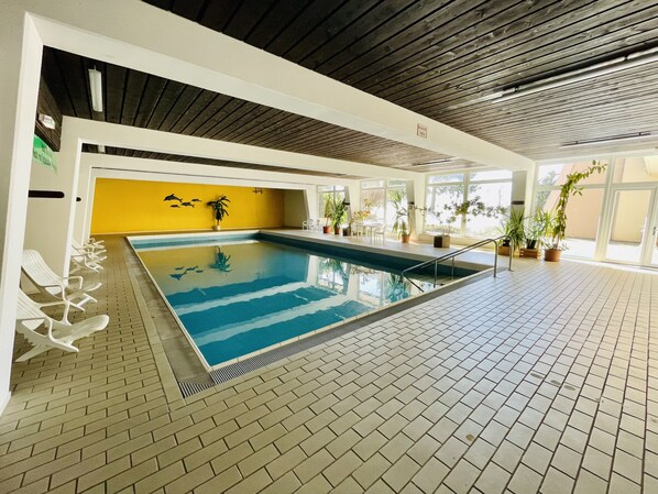 Indoor pool, a heated pool