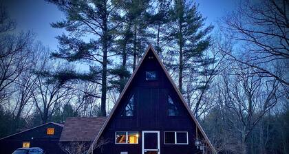 The Woodmoor Cabin | Log A-Frame & Bunkhouse