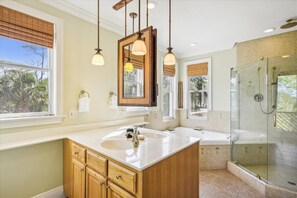 Bathtub, towels