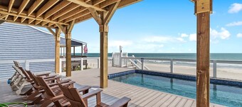 Premier Ocean Front 10BR/8.5BA Home-Elevated Pool & Hot Tub in Deck-Sleeps 24