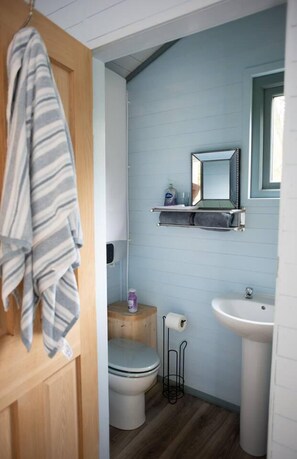 Bathroom - Peaceful Woodland hut hot tub Elstead Godalming (Godalming)